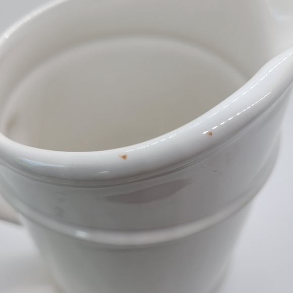 Vintage Country Blue Ribbon Goose Duck Ceramic Creamer Pitcher - Picture 7 of 10